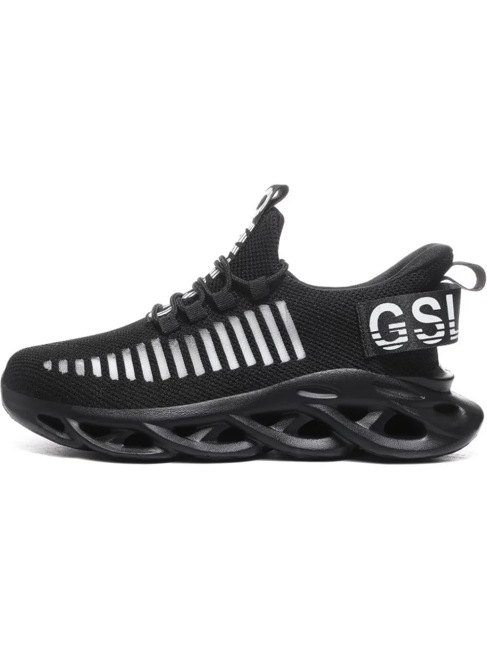 🆕Men's Dark Black Slip on Breathable Walking Shoes Ultra Lightweight Casual